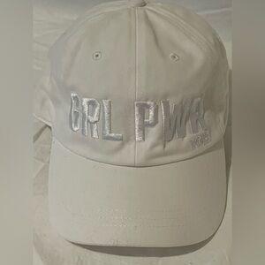 Victoria’s Secret PINK White GRL PWR baseball Hat